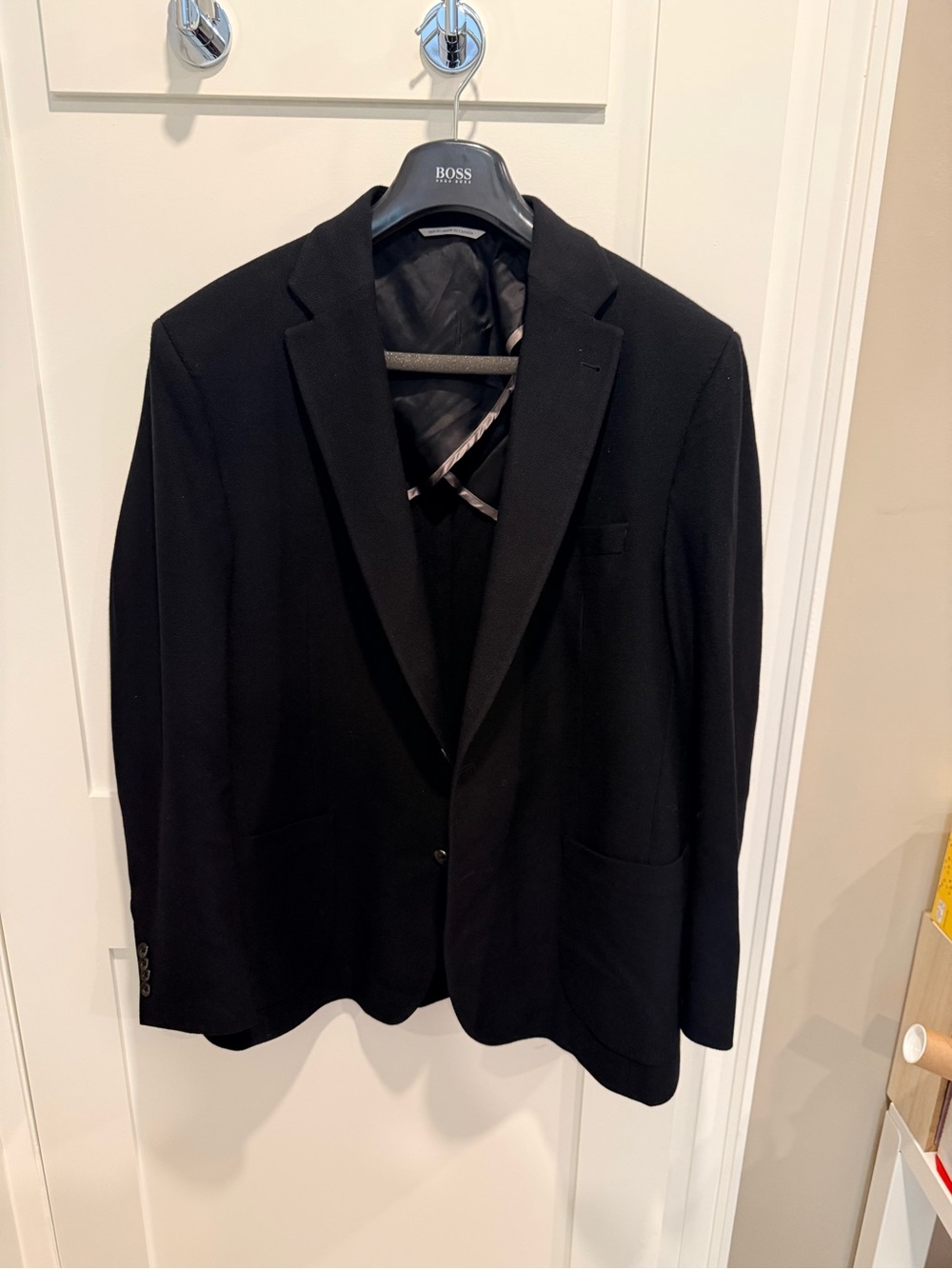 Jack Victor Comfortwear Hampton Blazer Black Wool Stretch 48R